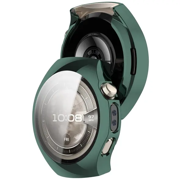 Etui z osłoną ekranu Bizon Case Watch Felipe do Huawei Watch 5 46mm zielone