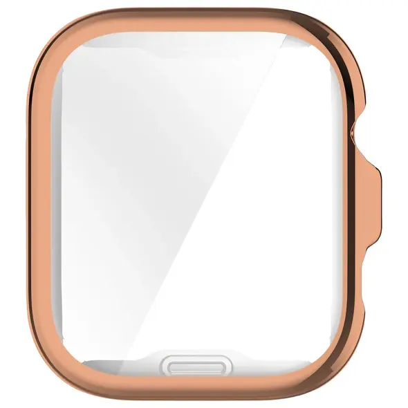 Etui z osłoną ekranu Bizon Case Watch Felipe do Huawei Watch Fit 4 Pro różowozłote