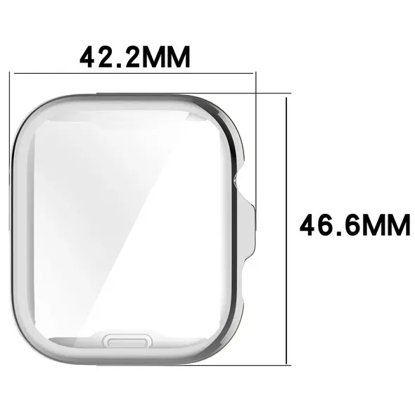 Etui z osłoną ekranu Bizon Case Watch Felipe do Huawei Watch Fit 4 Pro srebrne