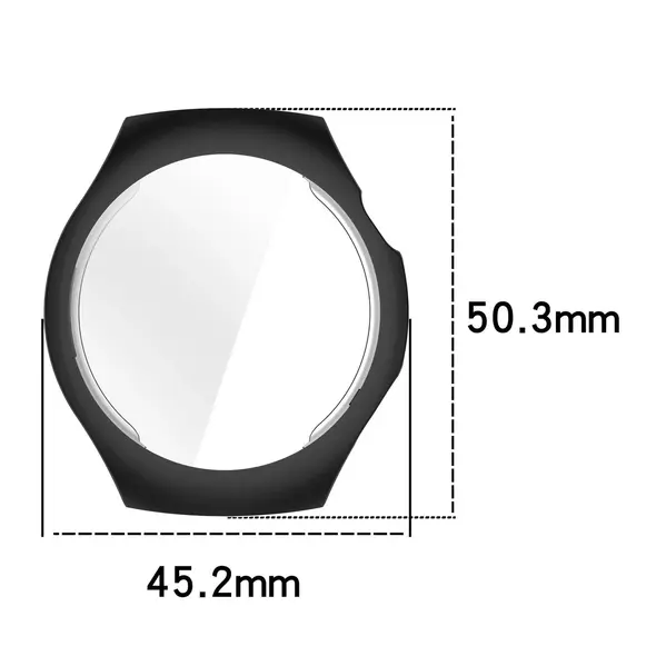 Etui z osłoną ekranu Bizon Case Watch Felipe do Huawei Watch 5 42mm czarne