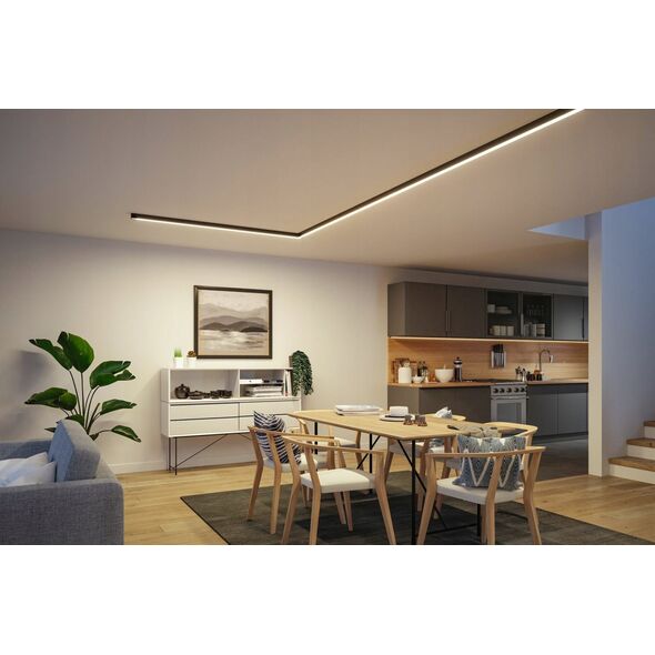 Φωτιστικό γραμμικού συστήματος LINION LED 8,5W 0,5m 3000K IP20 24V μαύρο RAL 9004 / αλουμίνιο