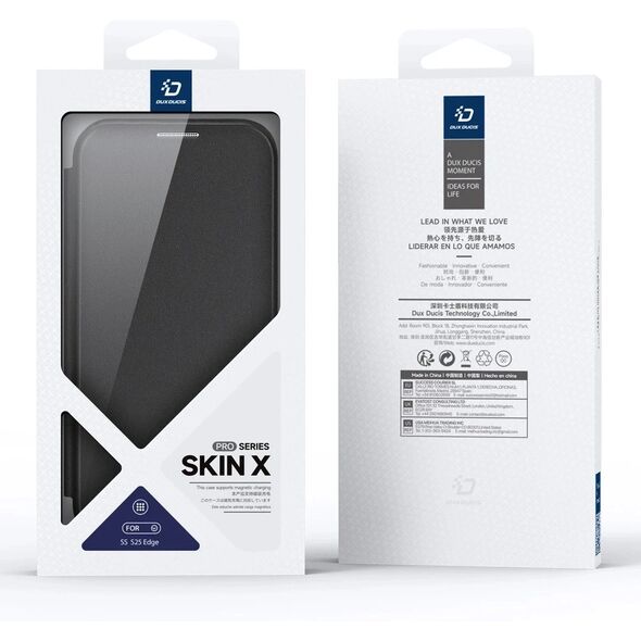 DUX DUCIS kabura SKIN X PRO kompatybilna z MagSafe do SAMSUNG S25 Edge czarna
