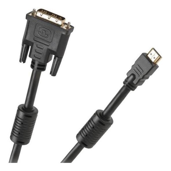 Kabel HDMI - DVI-D 3m czarny (KPO3701-3)