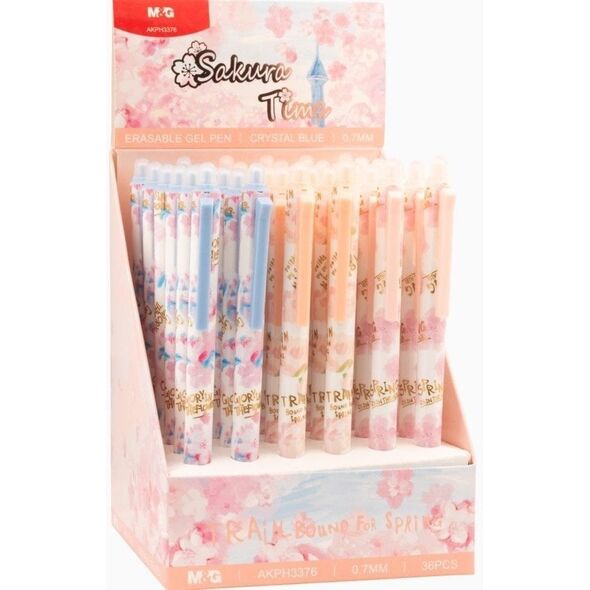 Długopis wymazywalny Sakura Time nieb (36szt) M&G