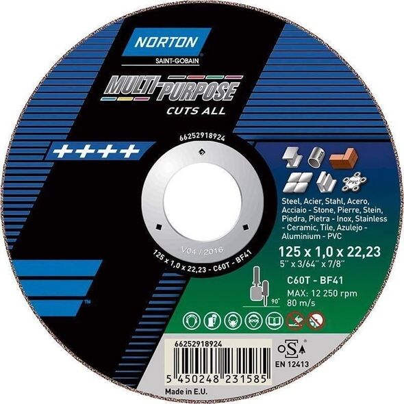 Norton Clipper Tarcza do cięcia różnych materiałów