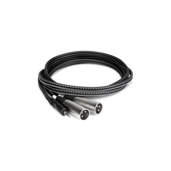 Kabel Hosa Jack 3.5mm - XLR x2 2m srebrny (CYX-402M)