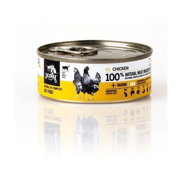 3Coty ΚΟΤΟΠΟΥΛΟ με καρδιές για ενήλικες γάτες 80g