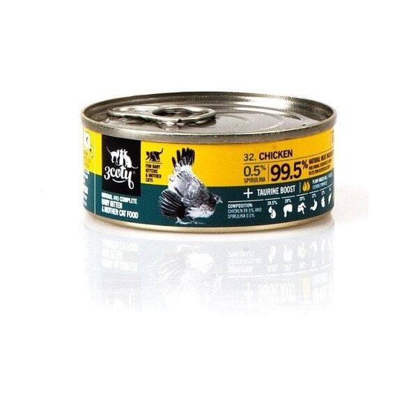 3Coty CHICKEN with Spirulina for Baby Kittens and Feeding Mother Cats 80g