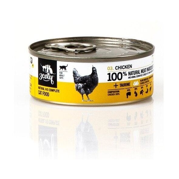 3Coty CHICKEN for Adult cats 80g