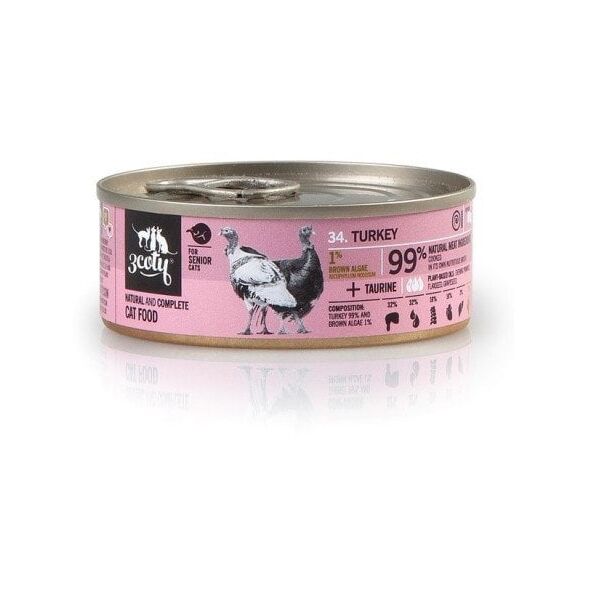 3Coty ΓΑΛΟΠΟΥΛΑ για Ηλικιωμένες Γάτες 80g