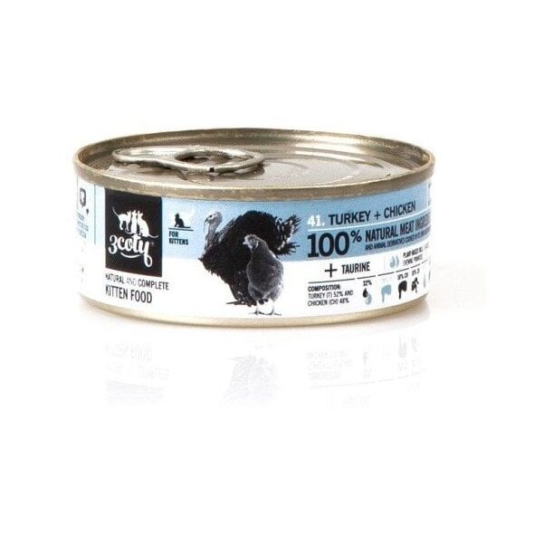 3Coty TURKEY + CHICKEN for Kittens 80g