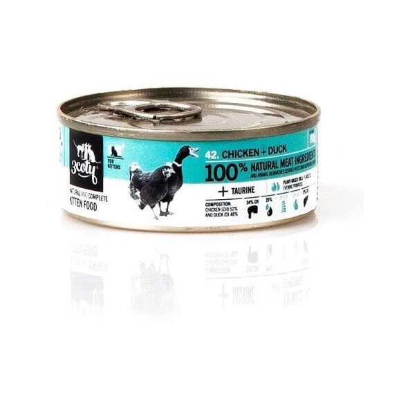 3Coty ΚΟΤΟΠΟΥΛΟ + ΠΑΠΙΑ για Γατάκια 80g