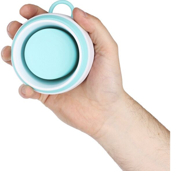 Πτυσσόμενο σιλικονούχο κύπελλο NILS NC4103 335 ML μέντα