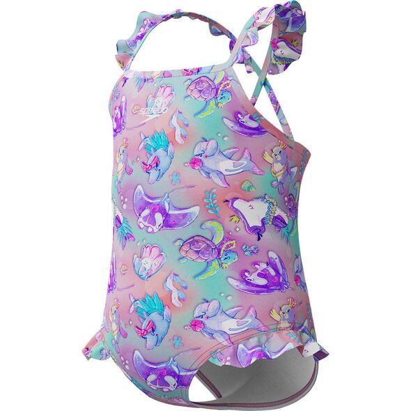 Dziecięcy Strój Kąpielowy Alv Digi Pt Frill Tsrp 1pc If  fiery red/white/french blue rozmiar 6