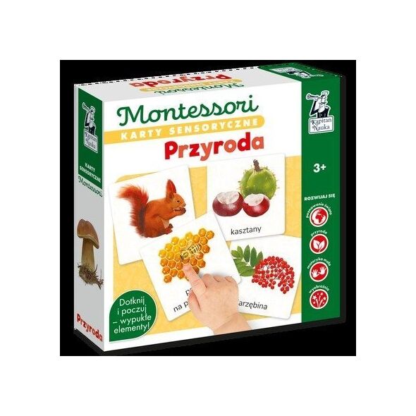Edgard Karty sensoryczne Montessori Przyroda Kapitan Nauka