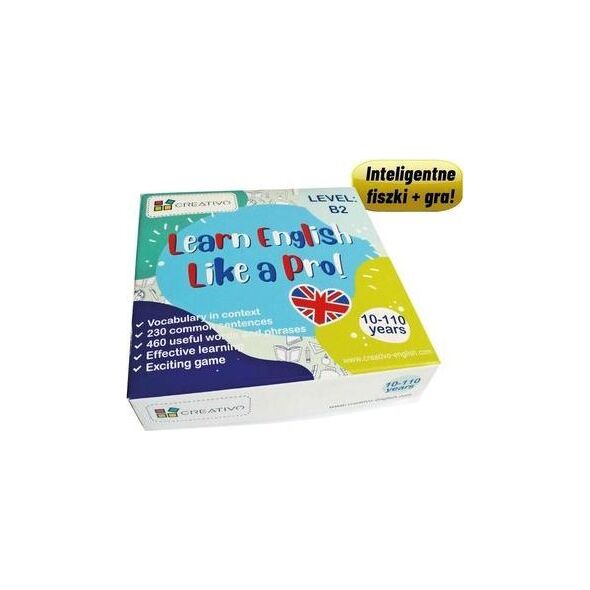 Creativo Learn English Like a Pro fiszki + gra B2