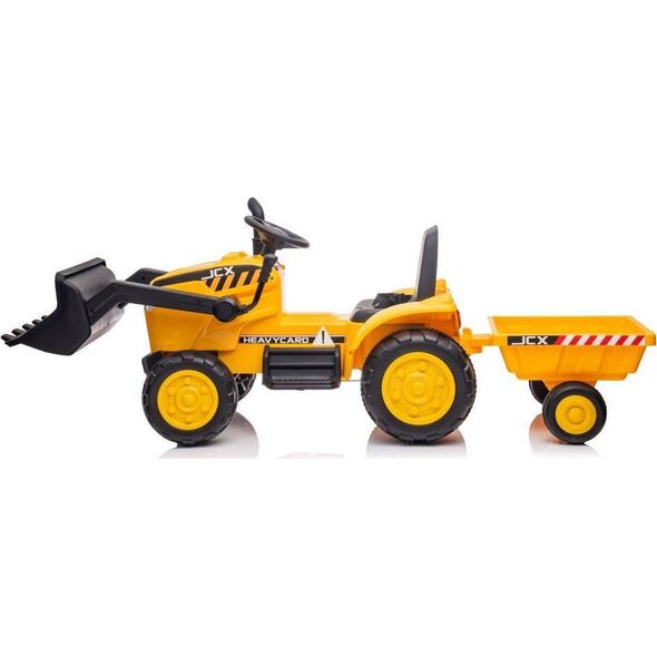 Lean Cars Traktor Na Akumulator Z Przyczepą S617 Żółty