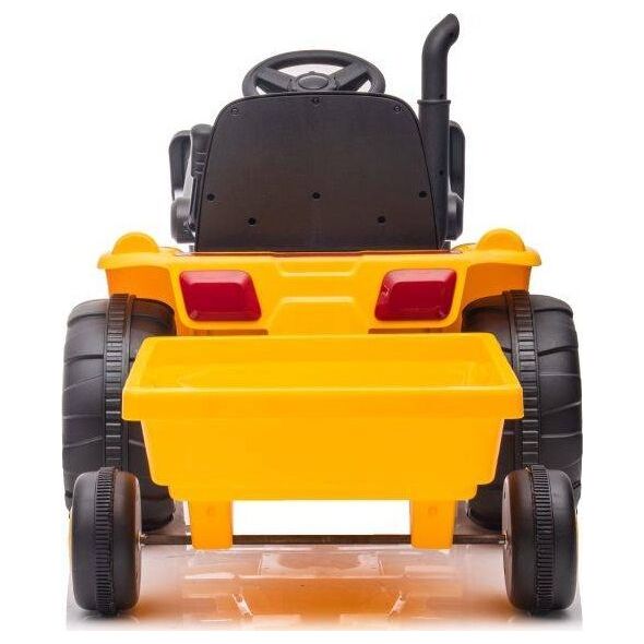 Lean Cars Traktor Na Akumulator Z Przyczepą S617 Żółty