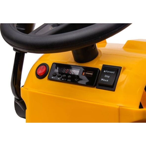 Lean Cars Traktor Na Akumulator Z Przyczepą S617 Żółty