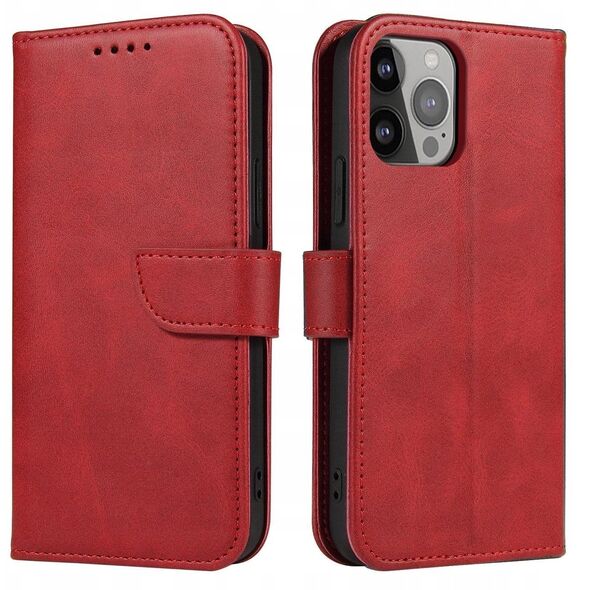 Θήκη Magnet Case με καπάκι για Samsung Galaxy S25 Ultra - κόκκινο