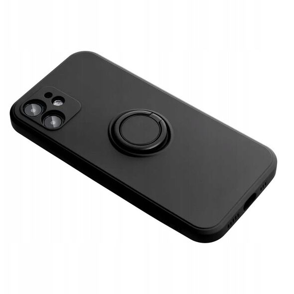 Θήκη SILICONE RING για XIAOMI Redmi Note 14 4G (GLOBAL - 164,84mm x 78,15mm x 8,16mm) μαύρο