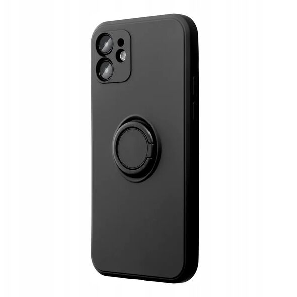 Θήκη SILICONE RING για XIAOMI Redmi Note 14 4G (GLOBAL - 164,84mm x 78,15mm x 8,16mm) μαύρο