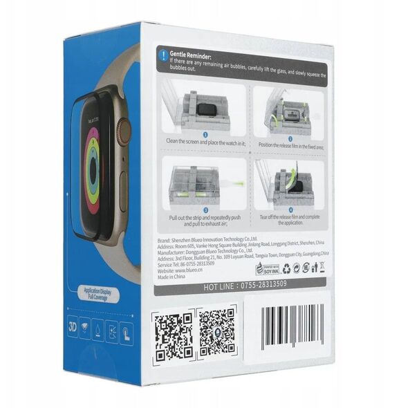 5D Tempered Glass Mr. Monkey Glass - για Apple Watch 10 46MM μαύρο (Strong HD)