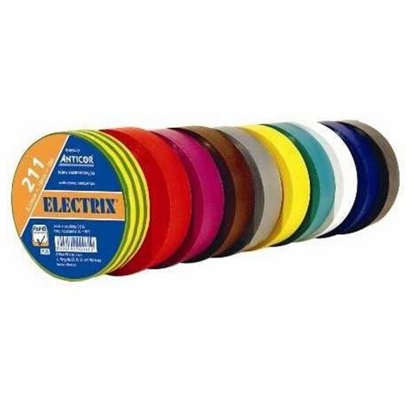 Ταινία μόνωσης PVC Anticor Electrix PE-2111004-0015010 15mmx0,13mmx10m καφέ