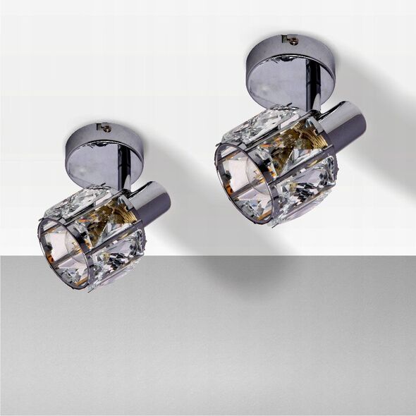 Φωτιστικό τοίχου KRIS Venus KR 373-1W Kinkiet 1x40W E14 χρώμιο