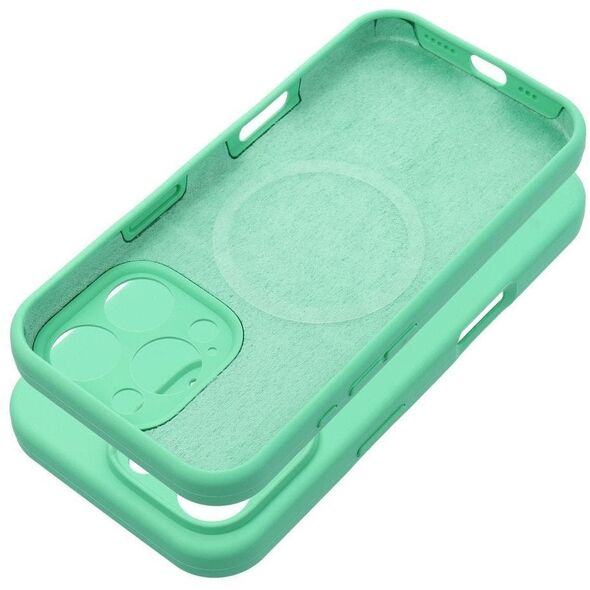 Θήκη SILICONE 2mm για IPHONE 16 Plus συμβατή με MagSafe σε χρώμα μέντας
