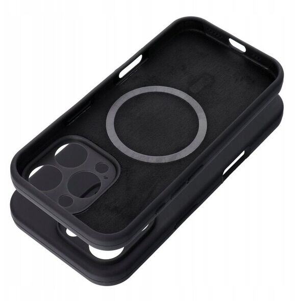 Θήκη SILICONE 2mm για IPHONE 15 Pro Max συμβατή με MagSafe μαύρη