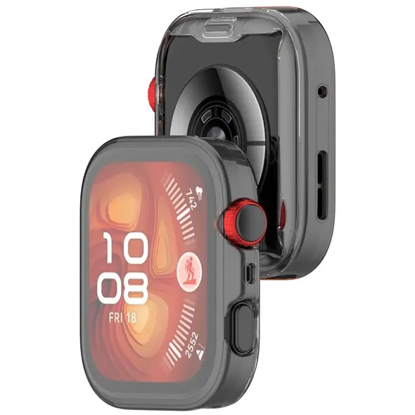 Etui z osłoną ekranu Bizon Case Watch Felipe do Huawei Watch Fit 4 przezroczyste