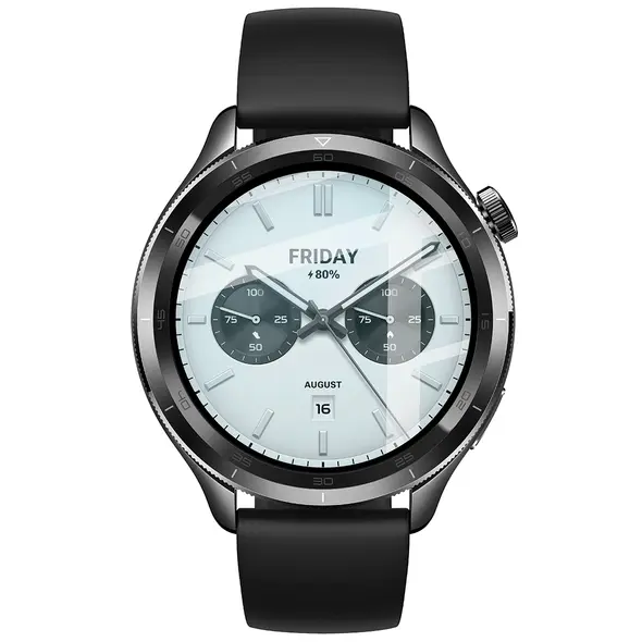 Szkło hybrydowe Bizon Glass Watch Edge Hybrid dla Xiaomi Watch S4 czarne