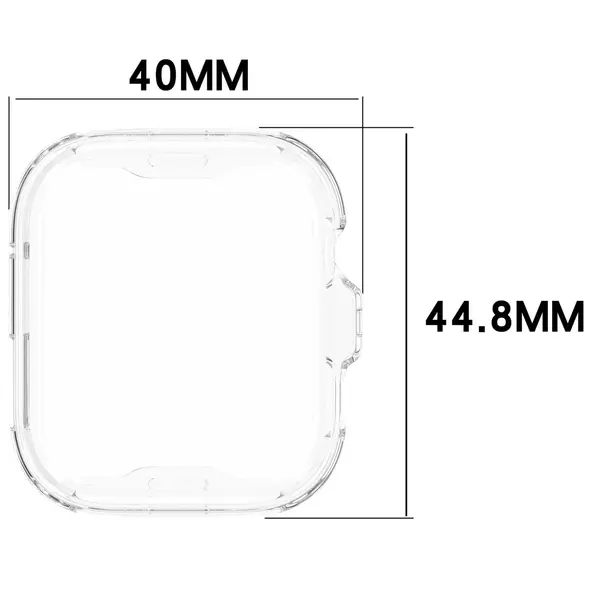 Etui z osłoną ekranu Bizon Case Watch Felipe do Huawei Watch Fit 4 przezroczyste