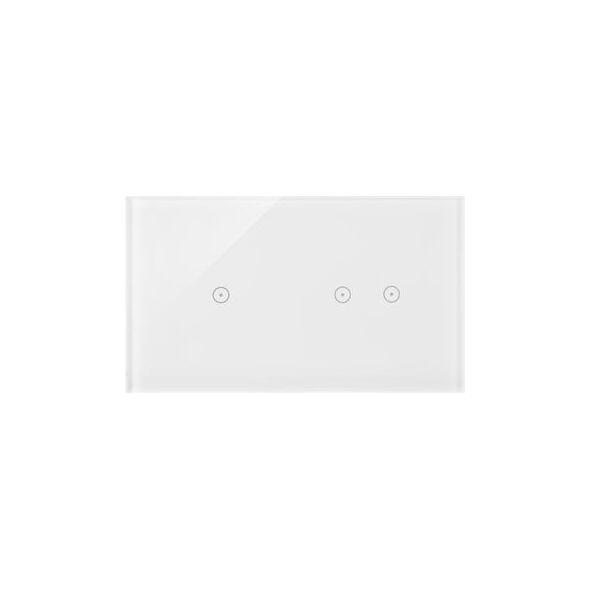 Πάνελ αφής Kontakt-Simon 54 Touch DSTR212/70 δύο μονάδες ένα πεδίο αφής δύο οριζόντια πεδία αφής λευκό μαργαριτάρι