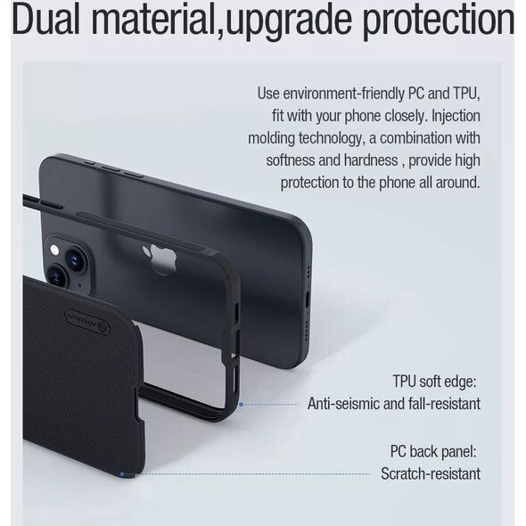 Nillkin Etui Nillkin Super Frosted Shield Pro Magnetic Case na iPhone 15 - czarne