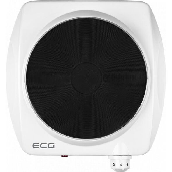 Ηλεκτρική εστία πάγκου ECG EV 1512, λευκή, 1 καυστήρας.