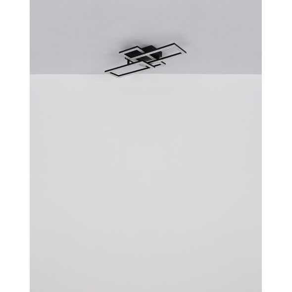 Globo Sapena 67328-24 πλαφονιέρα 24W LED 3000K 1800 lm μαύρο/διαφανές