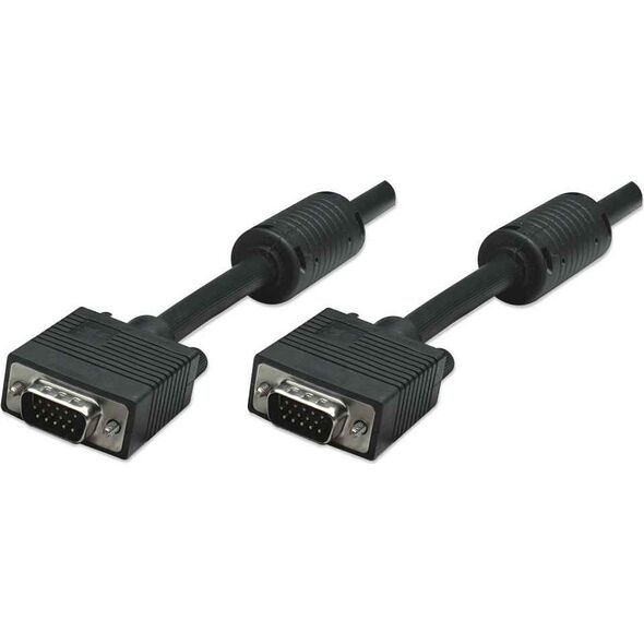 Kabel Manhattan D-Sub (VGA) - D-Sub (VGA) 10m czarny (317696)