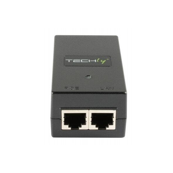 Ενέσιμος PoE TECHLY 1 Θύρα 48 V DC IEEE 802.3af συμβατό Class 3 PoE 15 Watt 10/100