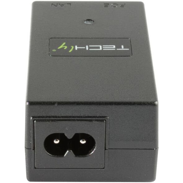 Ενέσιμος PoE TECHLY 1 Θύρα 48 V DC IEEE 802.3af συμβατό Class 3 PoE 15 Watt 10/100