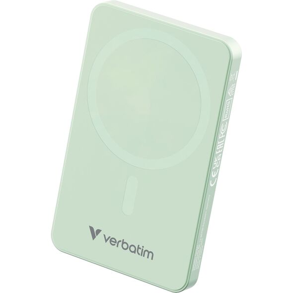 Verbatim Essential Power Bank μαγνητική ασύρματη 5000mAh πράσινη. 32226