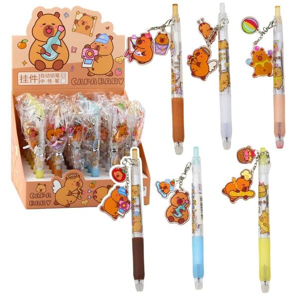 Στυλό Gel Kapibara Μπρελόκ Μπλε Μελάνι 14,5cm Mix