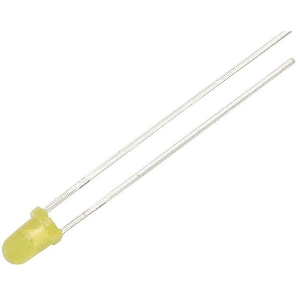 6014# Δίοδος LED 3mm (κίτρινη ματ)