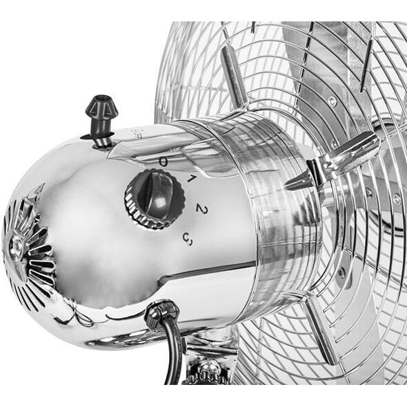 44-655# Ανεμιστήρας δαπέδου 16" 60w ασημί μεταλλικός