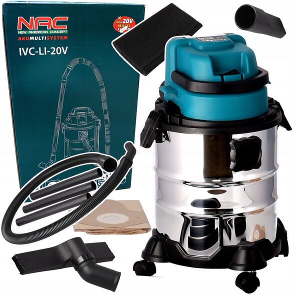 NAC ΕΡΓΑΣΤΗΡΙΑΚΗ ΣΚΟΥΠΑ 20L 20V ΧΩΡΙΣ ΜΠΑΤΑΡΙΑ ΚΑΙ ΦΟΡΤΙΣΤΗ