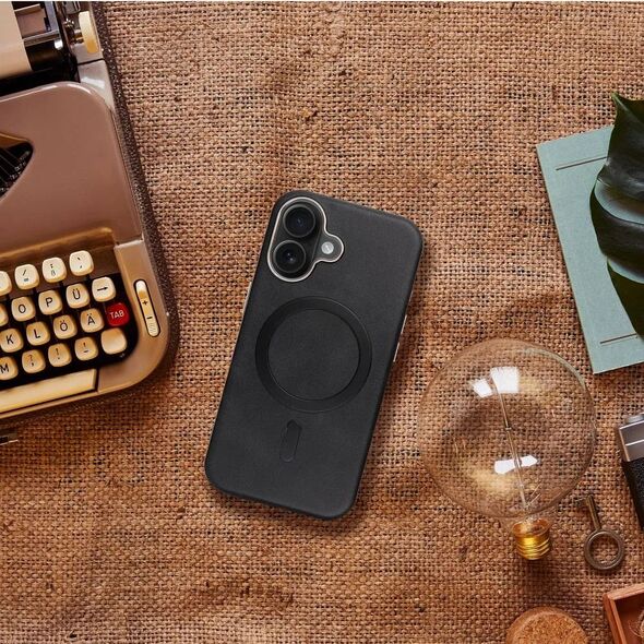 Θήκη GENTLEMAN MAG COVER συμβατή με MagSafe για IPHONE 16 PRO MAX μαύρο