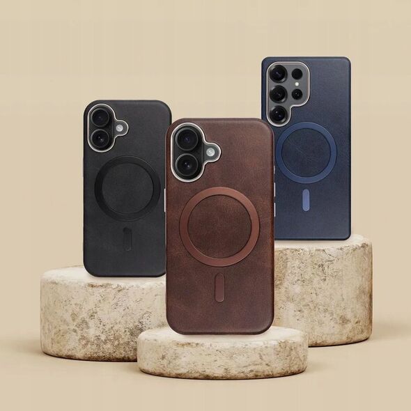 Θήκη GENTLEMAN MAG COVER συμβατή με MagSafe για IPHONE 16 PRO MAX μαύρο