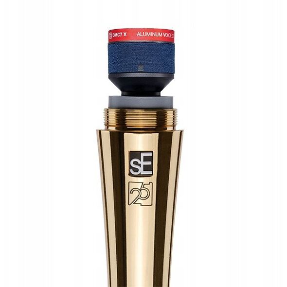 sE V7 G-25AE - Złoty dynamiczny mikrofon ręczny