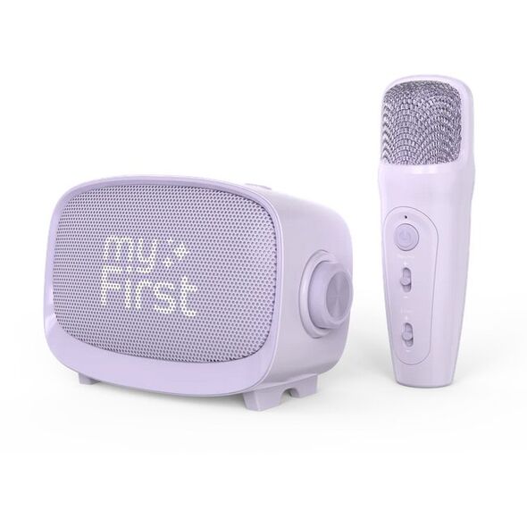 myFirst Voice 2 - σετ καραόκε για παιδιά - ασύρματο μικρόφωνο και ηχείο με εφέ τροποποίησης ήχου (purple)